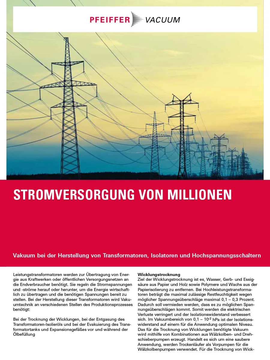 Produktion Von Transformatoren Pi0445pde