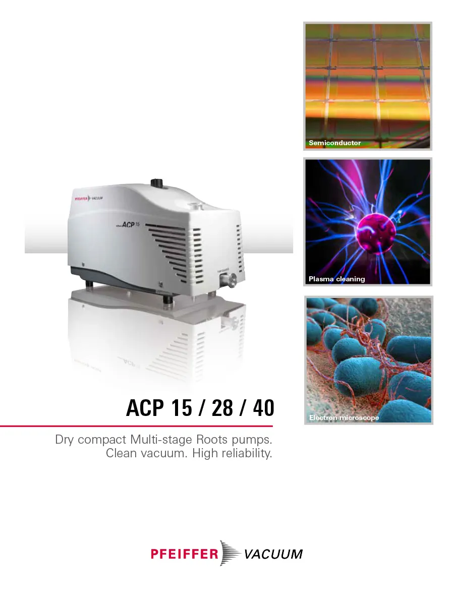 Brochure Multistage Roots Pumps Acp15 40 English