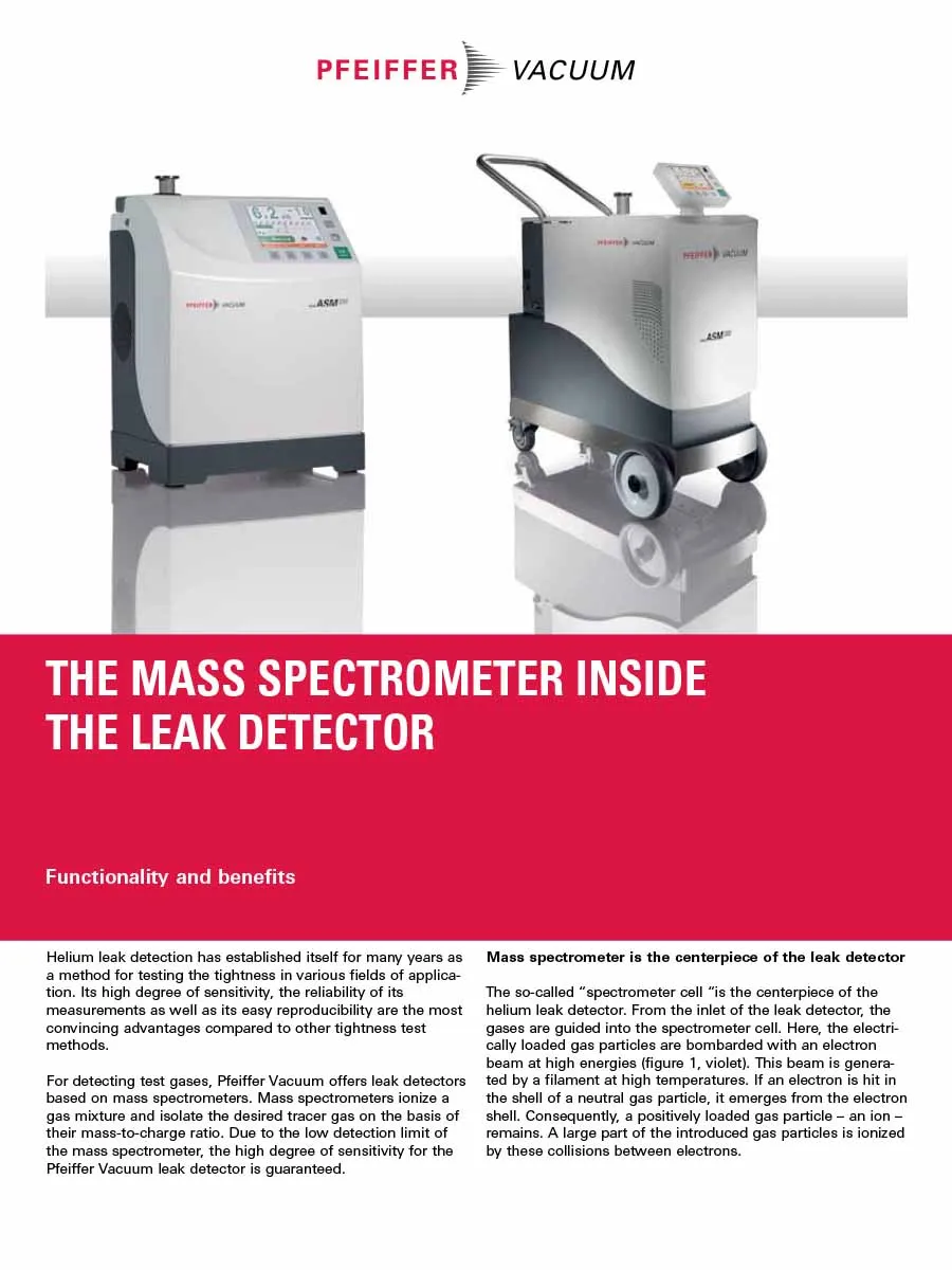 Mass Spectrometer Inside Leak Detector Pi0417pen