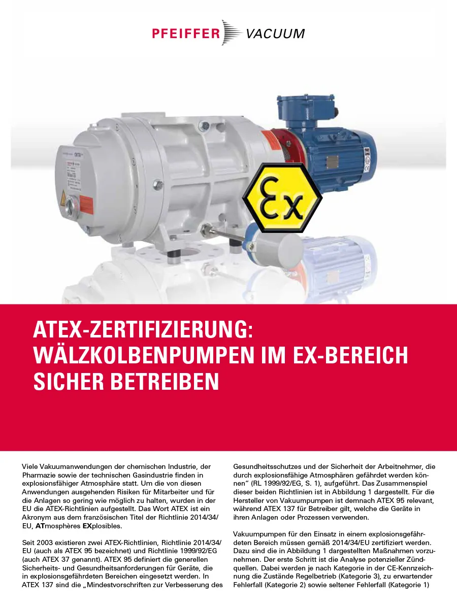 Atex Zertifizierte Waelzkolben Pumpen Pw0038pde