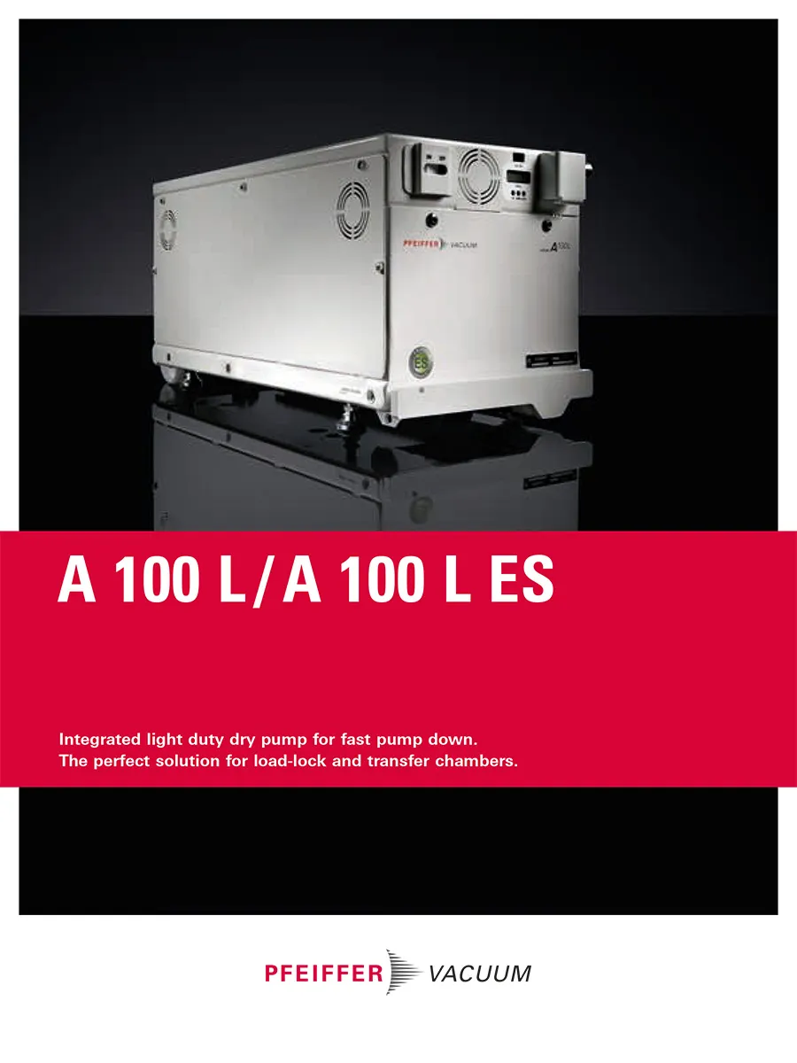 Brochure Multi Stage Roots Pumps A 100 L A 100 L Es