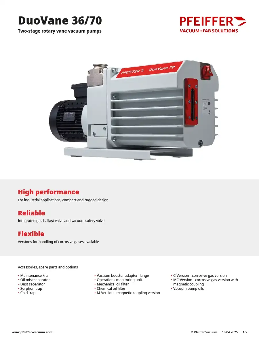Product Leaflet Duovane 36 70