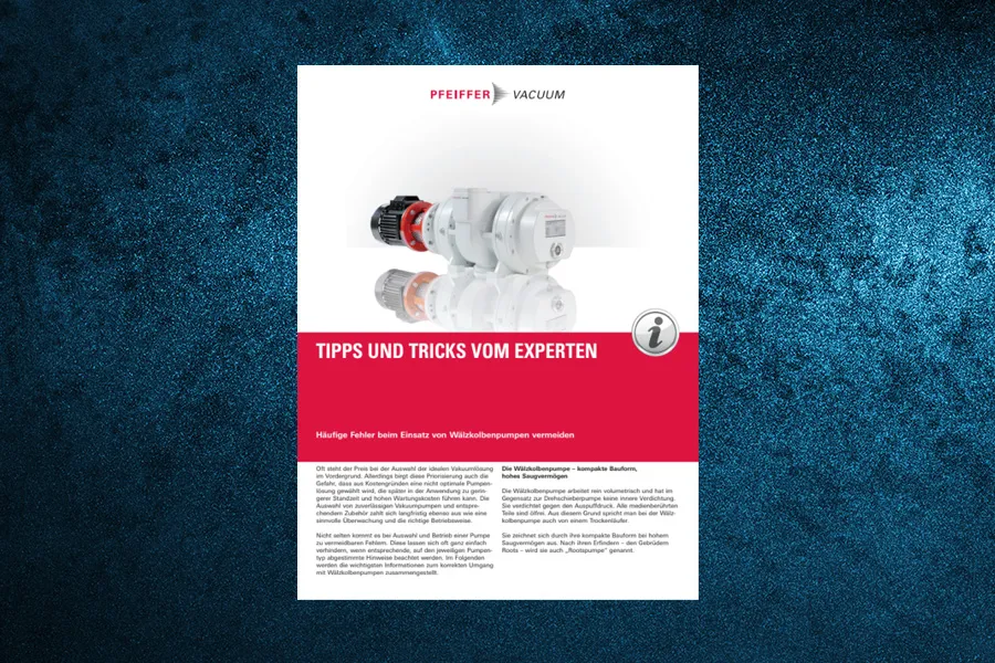 Tipps Tricks Waelzkolbenpumpen