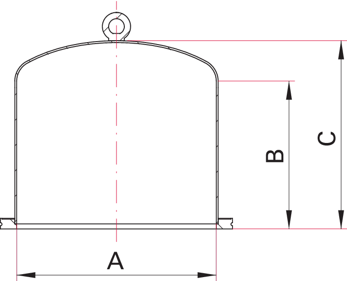 Modular chamber, bell, DN 500