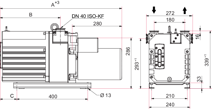Duo 35 C, 3-Phasenmotor, 3TF, 230/400 V, 50 Hz | 265/460 V, 60 Hz