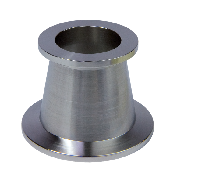 Conical reducing piece, stainless steel 304/1.4301, DN 25-16 ISO-KF