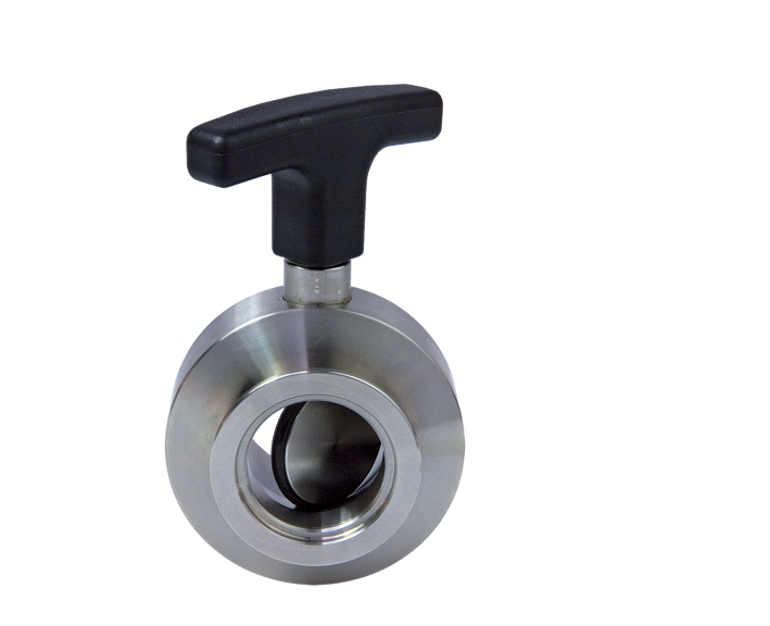 Butterfly valve, manually operated, DN 40 ISO-KF