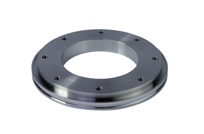 Adapter flange, stainless steel 304/1.4301, DN 160 ISO-K/63 ISO-F