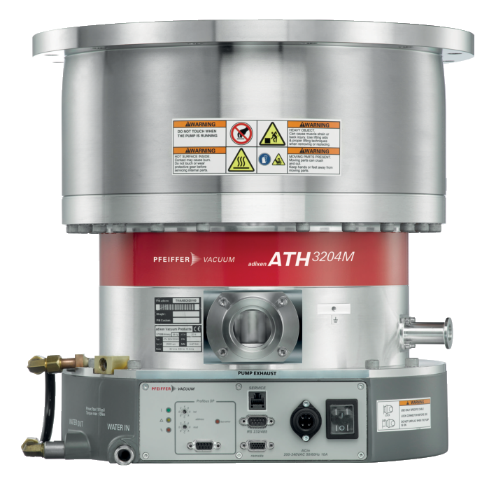 ATH 3204 MT, DN 320 ISO-F, water-cooled, heated, with integrated drive electronics