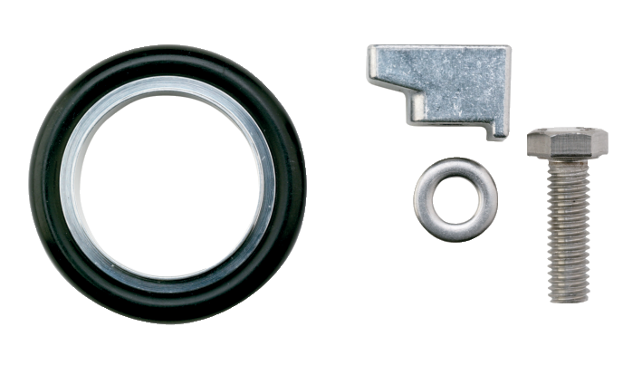 用于 HiPace 10，DN 25 ISO-KF 的安装套件，包括定心环与夹具