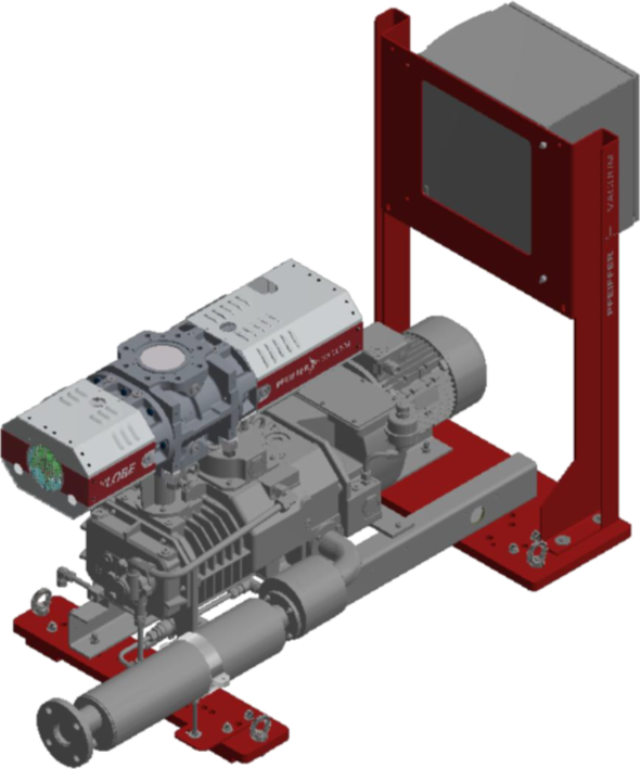 CombiLine RH 1604，配 Hepta 200 P 干式压缩螺杆泵和 HiLobe 2104 罗茨泵