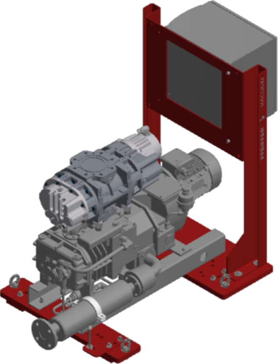 CombiLine RH 902，配 Hepta 100 P 干式压缩螺杆泵和 HiLobe 1302 罗茨泵