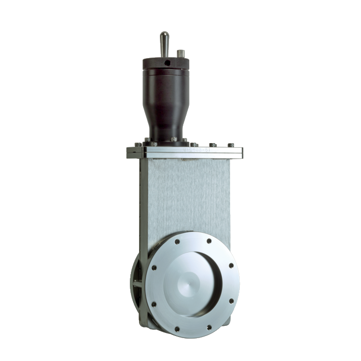 HV gate valve, DN 80 ISO-F, manual, SS/FKM