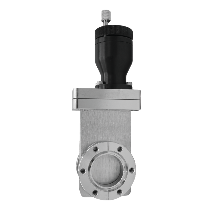 UHV gate valve, DN 63 CF, metric, manual, SS/Cu/FKM