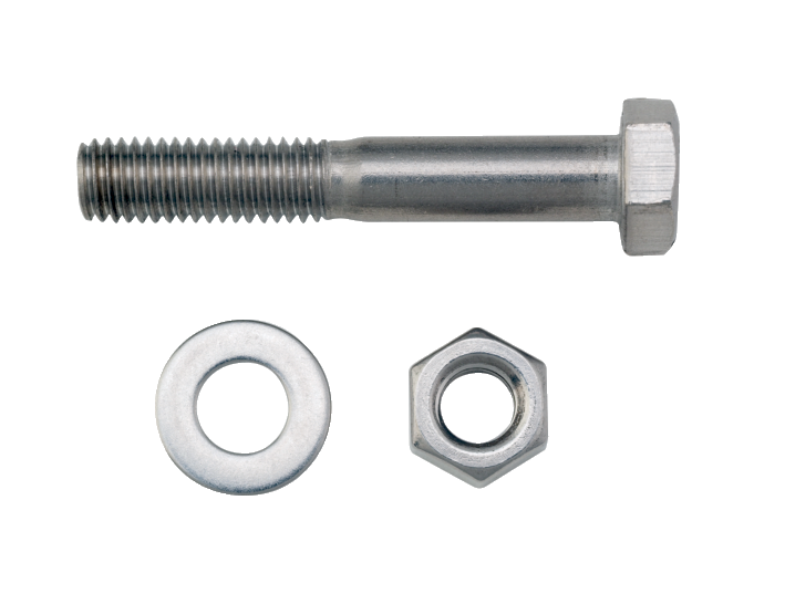 Hexagon screw set for flanges with through holes, DN 63 CF-F