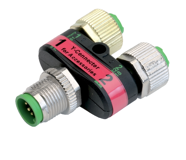 Y-Connector, shielded, M12 for accessories