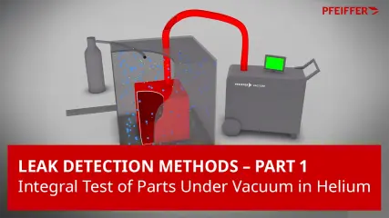 Integral test of parts under vacuum in helium